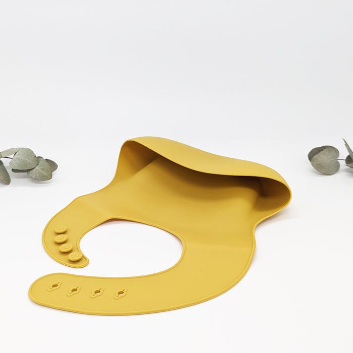 Silicone Baby Bib Waterproof - Mustard