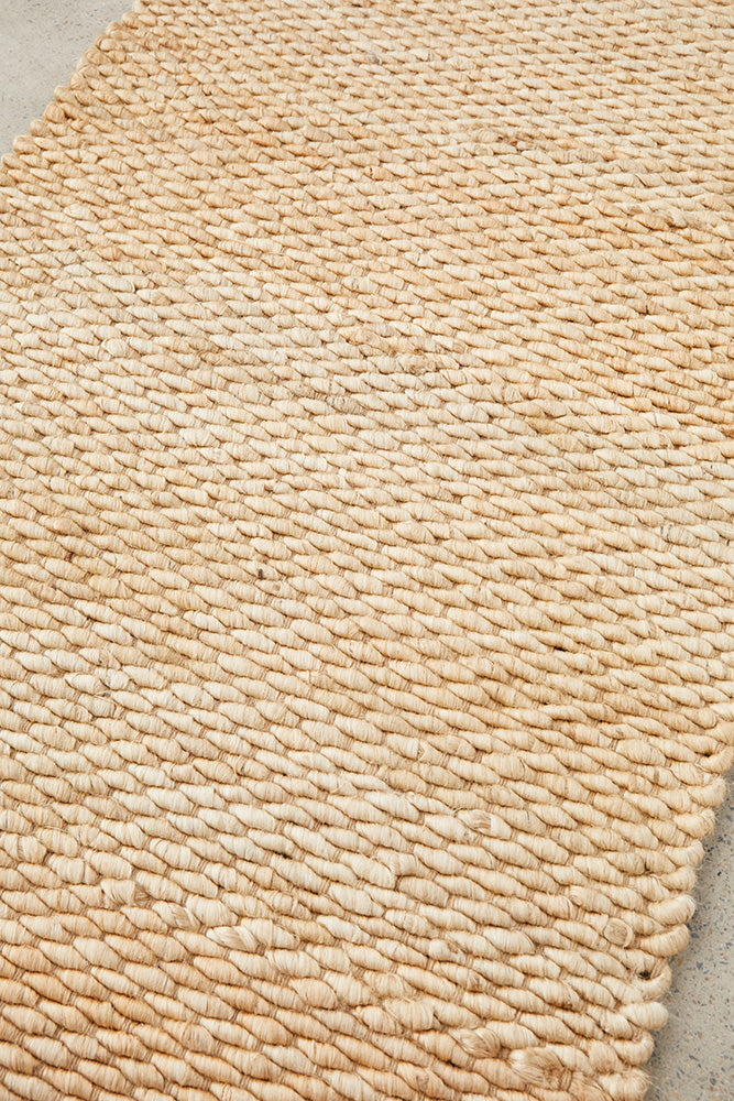 Handloomed Harmony Natural Runner Rug