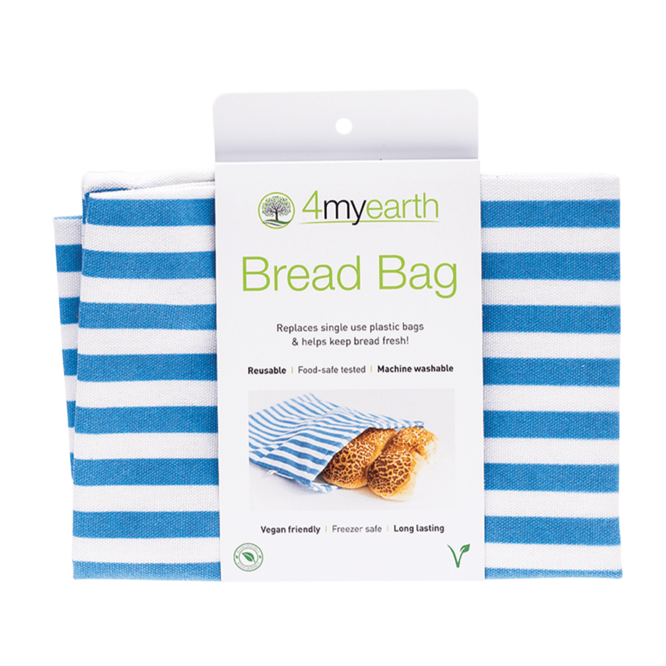 Reusable Bread Bag - Denim Stripe