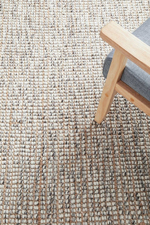 Scandi-Handloomed-Wool-&-Jute-Grey-Runner-Rug