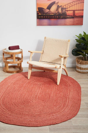 Vivi Terracotta Oval Rug