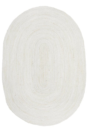 Vivi White Oval Rug