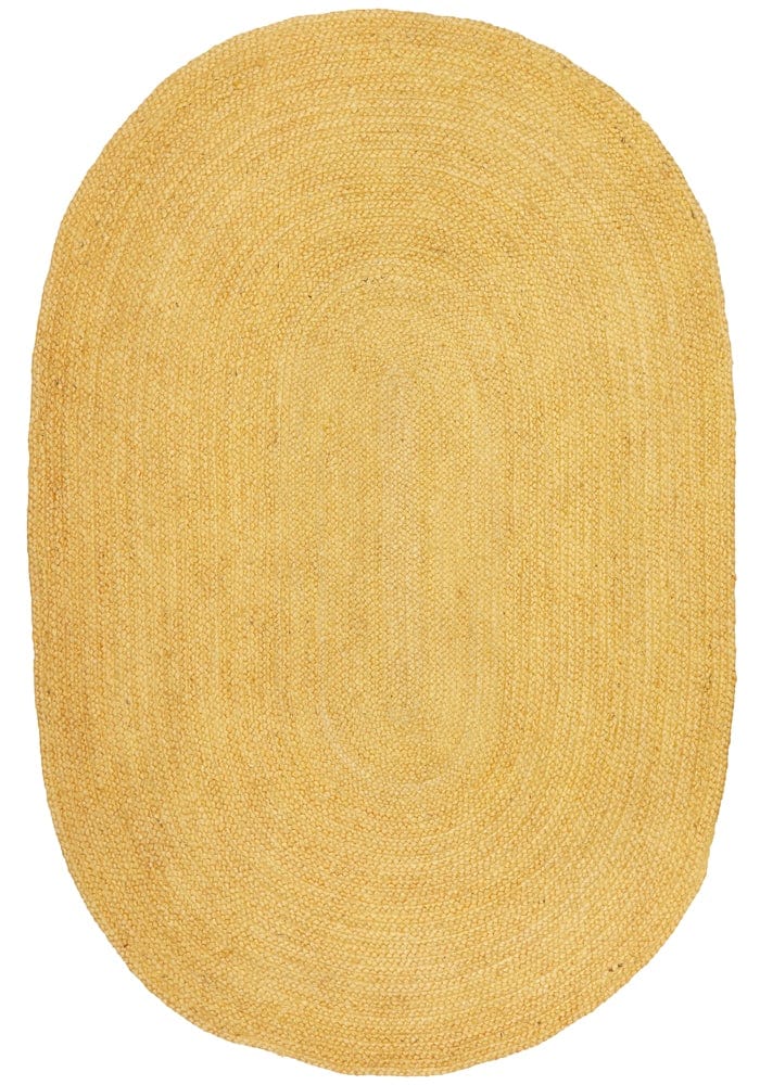 Vivi Yellow Oval Rug