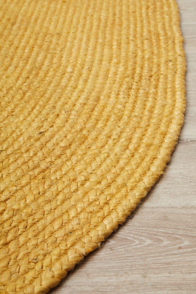 Vivi Yellow Oval Rug