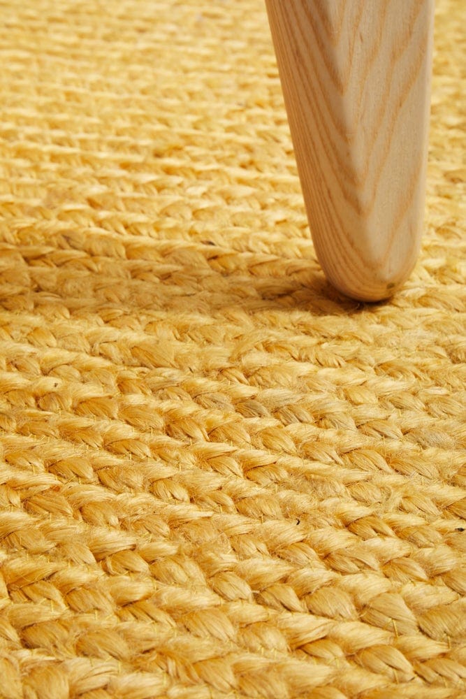 Vivi Yellow Oval Rug