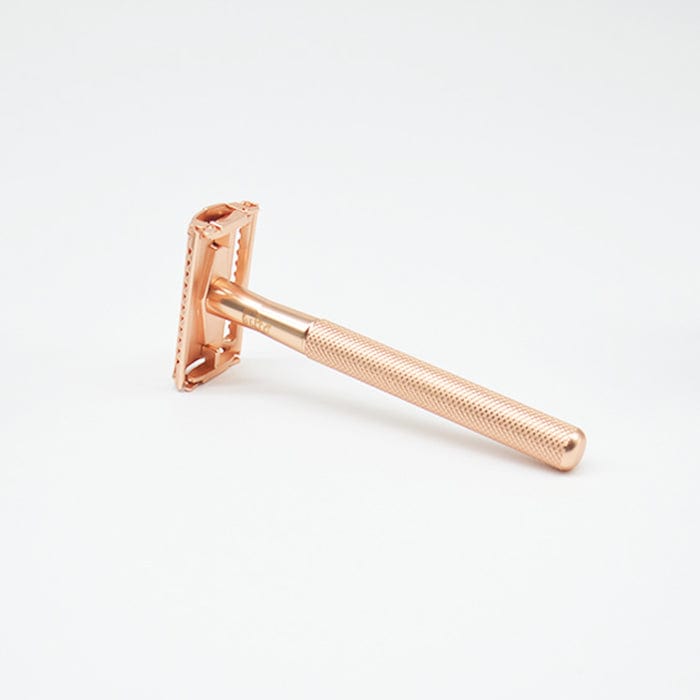 Butterfly Safety Razor with Replacement Blades - Rose Gold