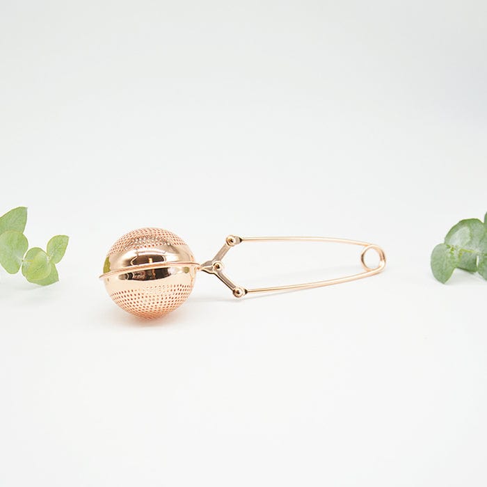 Mesh Ball Spring Tea Infuser | Tea Strainer - Rose Gold