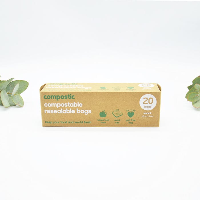 Home Compostable Resealable Sandwich Bags - 15 Medium Bags