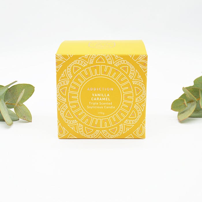 Natural Soy Candle Addiction - Vanilla Caramel 190g