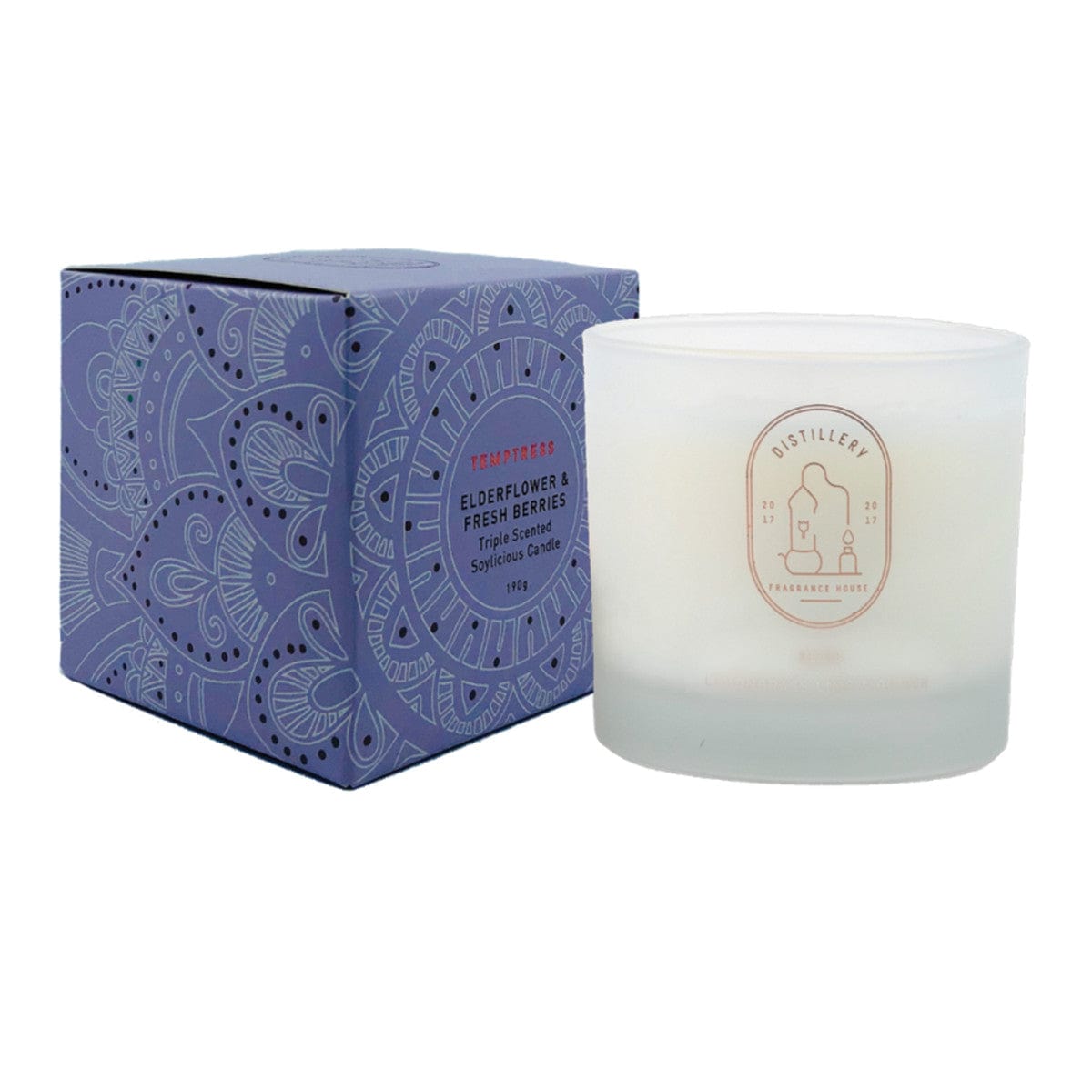 Natural Soy Candle - Elderflower & Fresh Berries 190g