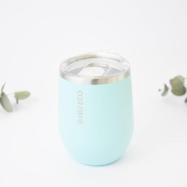 Blue Insulated Mini Tea Tumbler Stainless Steel 354ml