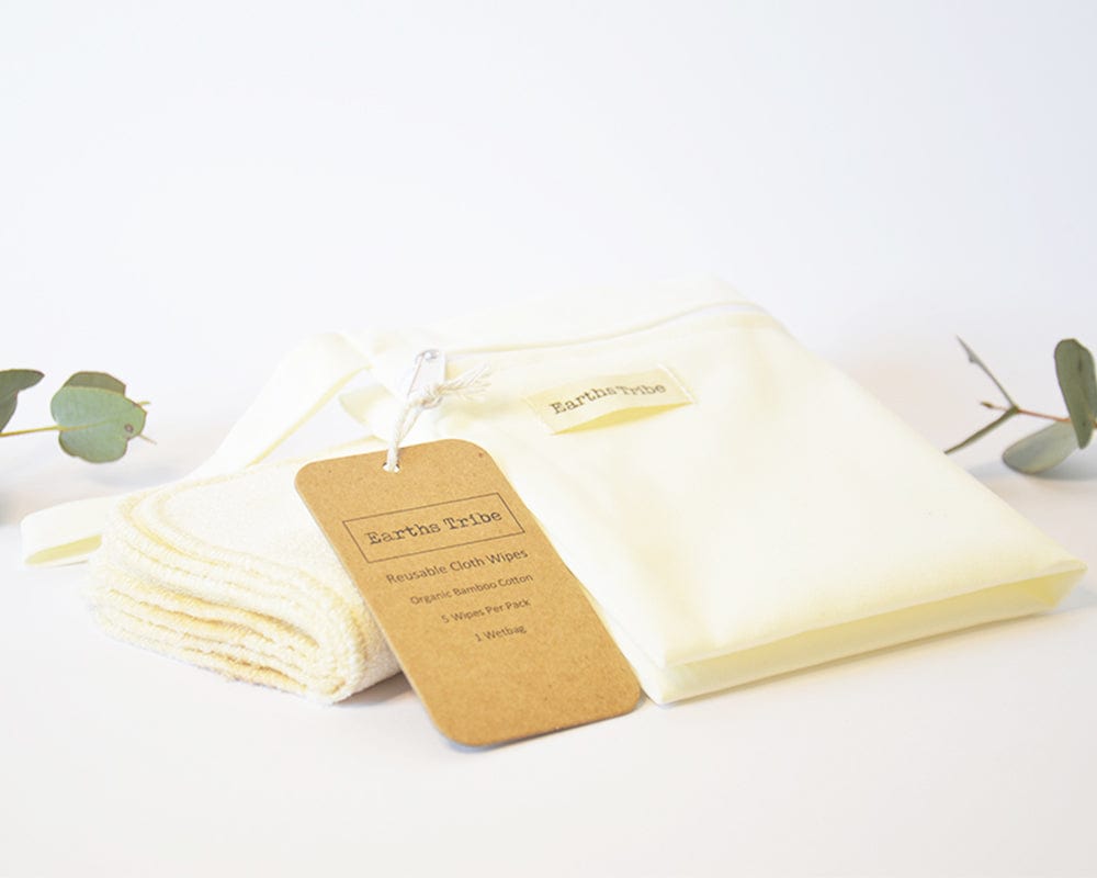 Reusable Baby Cloth Wipes - Beige 5 pack