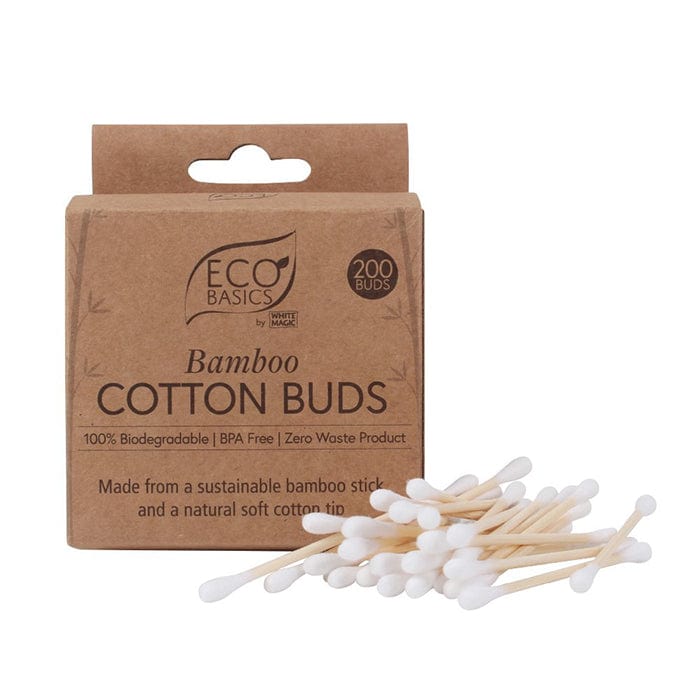 Compostable Eco Basics Bamboo Cotton Buds - 200 pack