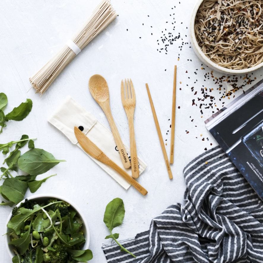 Bamboo Cutlery Set with Chopsticks