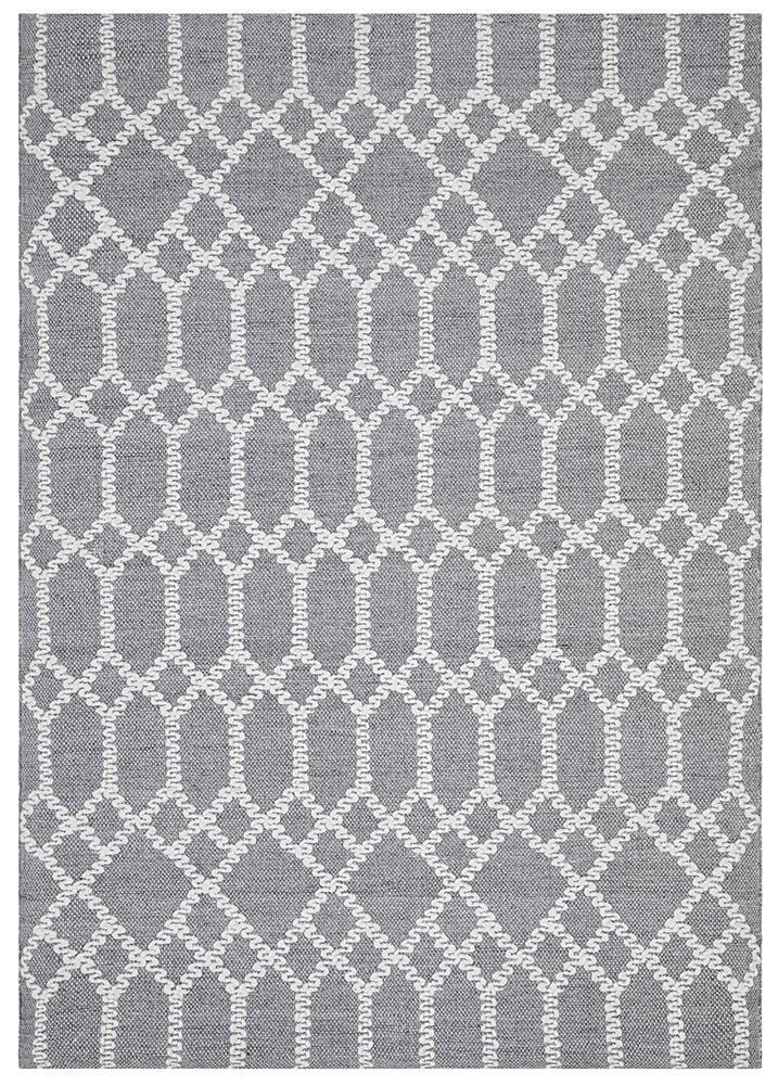 Ramo Tribal Trellis Rug Rustic Blue