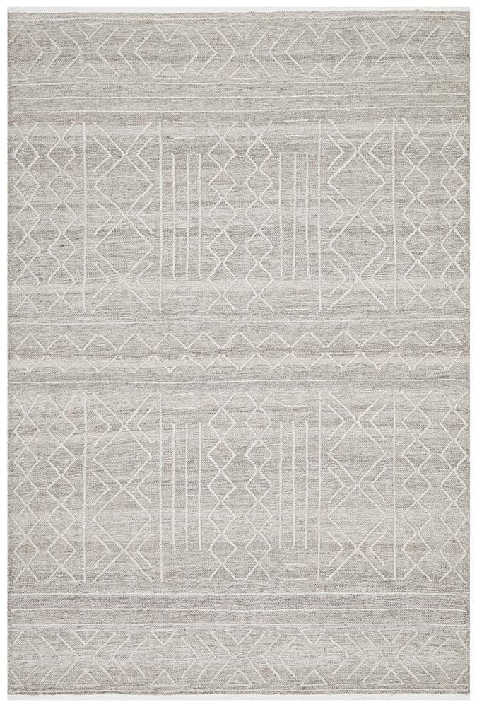 Isha Stitch Woven Rug Natural