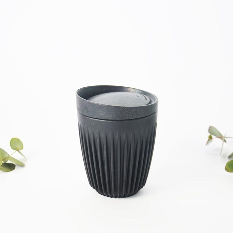 Charcoal 8oz reusable husk coffee mug