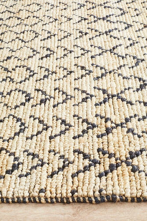 Kenya Elki Hand Woven Tribal Jute Rug