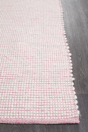 Premium Stunning Soft Wool Pink Rug