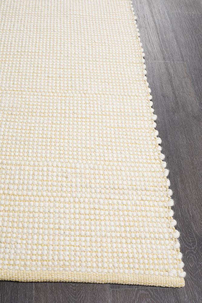 Premium Stunning Soft Wool Yellow Rug