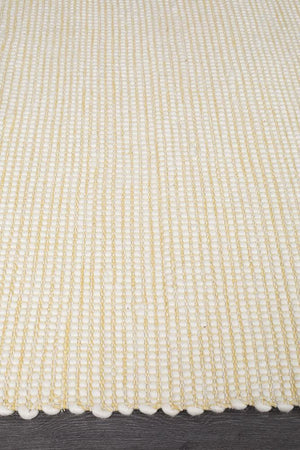 Premium Stunning Soft Wool Yellow Rug