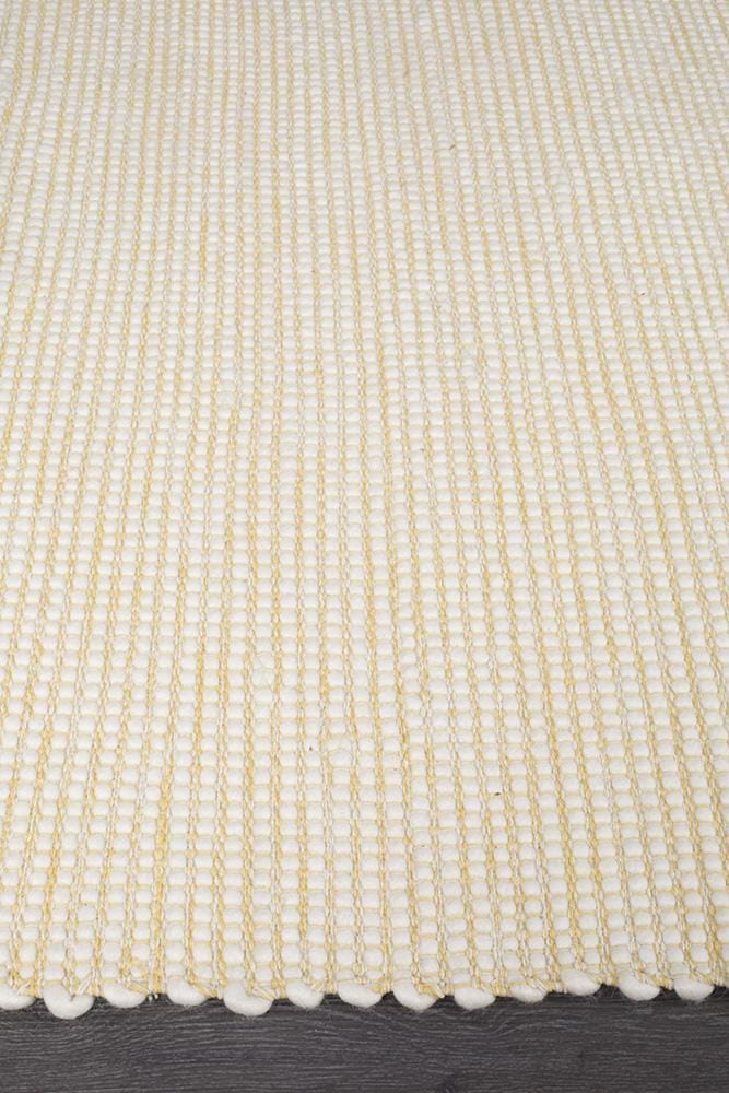 Premium Stunning Soft Wool Yellow Rug