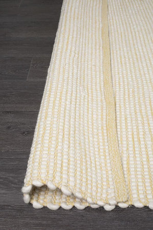 Premium Stunning Soft Wool Yellow Rug