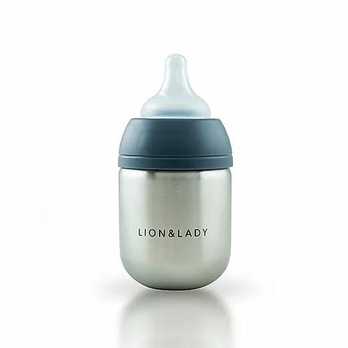 Stainless Steel Baby Feeding Bottle - Navy