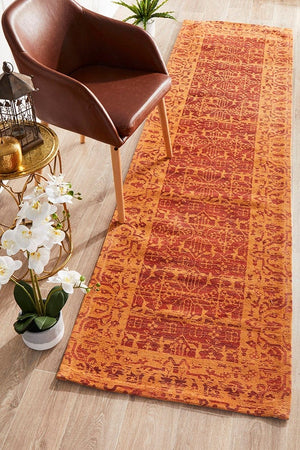 Mayur 88 Paprika Runner Rug