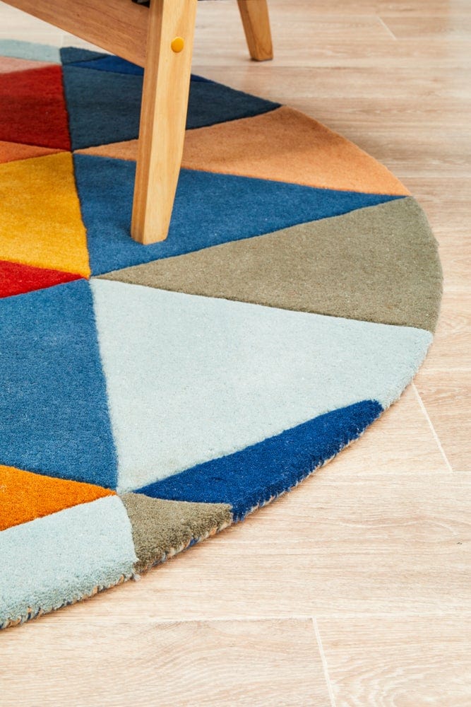 Atic Pure Wool 905 Multi Round Rug