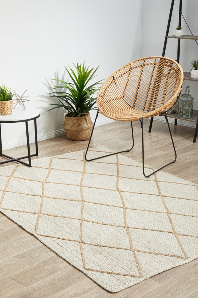 Tulum 222 White Rug