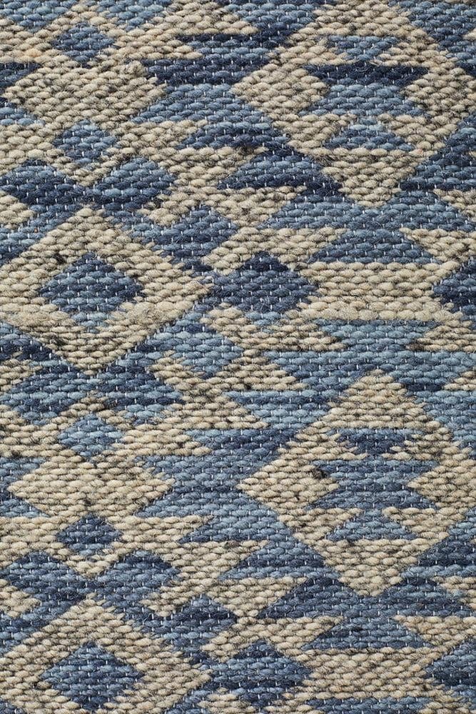 Harvey Handwoven Natural Blue Rug