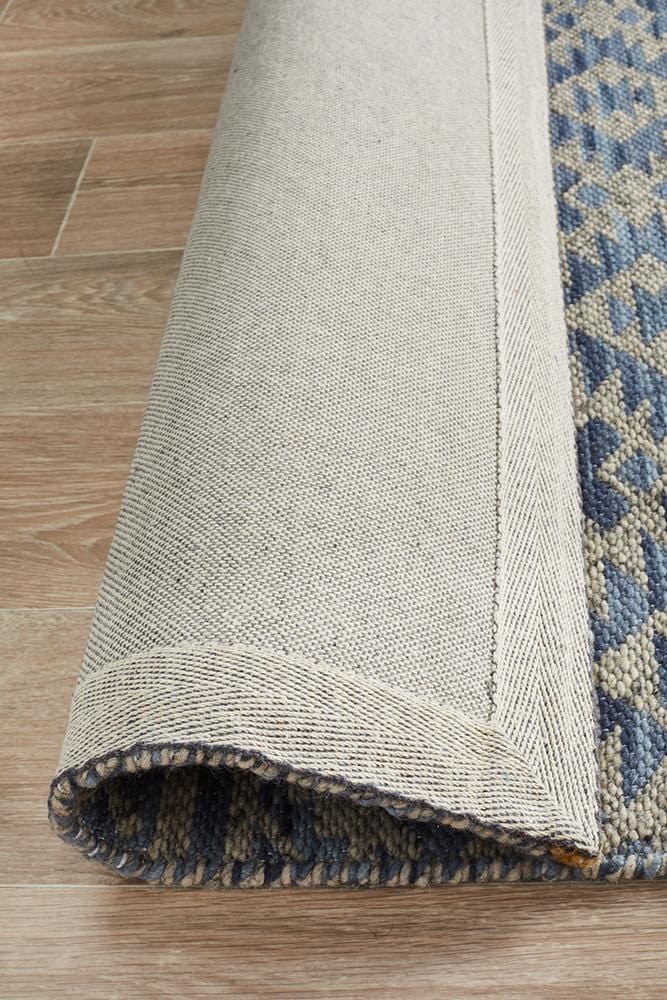 Harvey Handwoven Natural Blue Rug