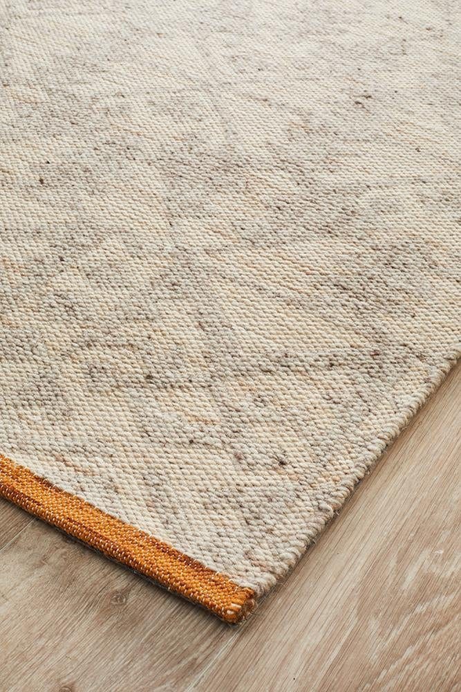 Louis Handwoven Natural Rust Rug