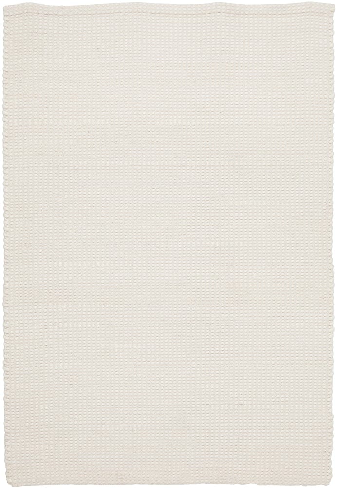 Navia Flat Weave White Wool Rug