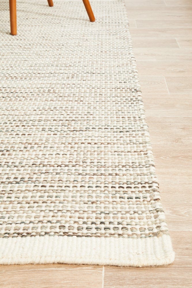 Navia Flat Weave Natural Wool Rug