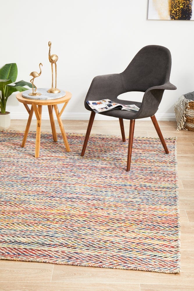 Navia Flat Weave Multi Wool Rug